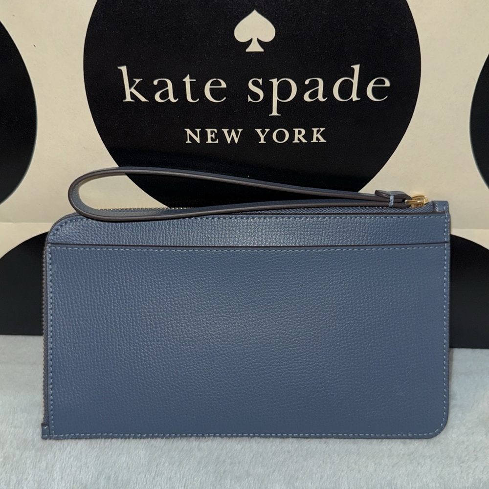 Kate Spade Lucy Refined Grain Leather Zip Wristlet - Picture 3 of 12
